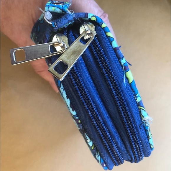 💙💚 Quilted Cotton Paisley Wristlet 💚💙 - Picture 5 of 9